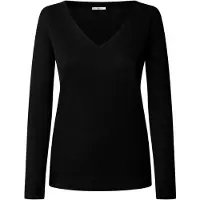 Pepe Jeans für Damen. PL5000280 Pullover Branka Schwarz (XS), Lässig, Viskose, Langarm