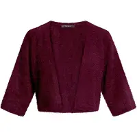 Vera Mont Cardigan "Strick-Cardigan mit 3/4 Arm", Damen, Gr. S, lila (strong aubergine), Obermaterial: 89% Polyamid PA. 11% Polyester PES., Strickjacken Cardigan