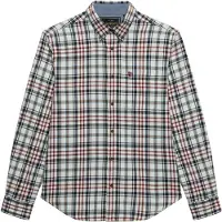Superdry für Herren. M4011197A Lumberjack Hemd weiß (XXL), Lässig, Baumwolle, Langarm