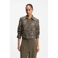 Hugo Boss Kurzblazer "Janima Premium Damenmode" mit geschlitzten Ärmeln, Regular Fit