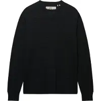 Superdry für Herren. M6010973A Schwarzes Slub-Waffel-Langarmshirt (L), Lässig, Baumwolle