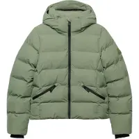 Superdry für Damen. W5012209A Grüne Hooded City Steppjacke mit Kapuze (S), Lässig, Recyceltes Polyester