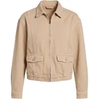 Apricot Kurzjacke "Bomberjacke aus Baumwolle mit Fischgrätenmuster" Reißverschluss