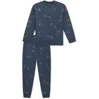 Schiesser Schlafanzug Cotton in Deep blue | Gr.: 152