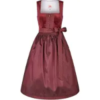 Spieth & Wensky Dirndl "Kathi", Damen, Gr. 40, N-Gr, rot (d,rot), Obermaterial: 100% Polyester PES., uni, regular fit, Kleider Dirndl, mit dekorativer Schürze