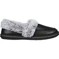 SKECHERS - "Cosy CampF" Hausschuhe für Damen, Leder GT56153 (36 EU) (Schwarz)