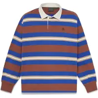 Timberland Mens LS Striped Rugby Polo brownout yd S