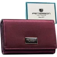 Peterson Damen Geldbörse Leder+PU PTN PS112-HNL-2920 Lila