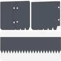 vidaXL Rasenkante 10 stk. 103 x 15 cm Stahl Anthrazit
