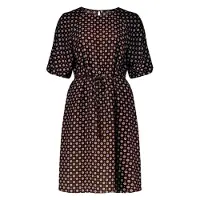 Zero Casual-Kleid mit Bindegürtel in Brown/Blue | Gr.: 38