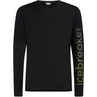 Icebreaker Men M 150 Tech Lite Long Sleeve Tee IB Vertical black (IB001) L