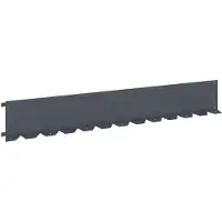 vidaXL Raseneinfassung 20 stk. 102 x 15 x 4 cm Stahl Anthrazit