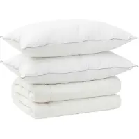 vidaXL Bettdecke und Kissen Set 3 stk. 220 x 260 cm 4 Jahreszeiten