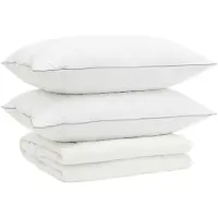 vidaXL Gänsedaunen-Bettdecken-Set 90% FULDA 3 stk. 200 x 200 cm Sommer
