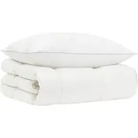 vidaXL Gänsedaunen-Bettdecken-Set 90% FULDA 2 stk. 140 x 200 cm Weiß