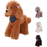 Sonstiges Kuscheltier Pudel Hund Stofftier 30 cm Braun