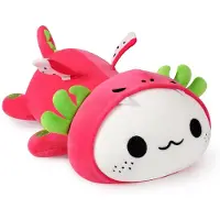 Sonstiges Plüschtier Axolotl Kawaii Drachenfrucht Rot 50cm