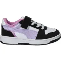 Puma Kinder Sneaker Rebound Slam Lo Faded Glow AC+ PS 407468-02 29 - Black-Lavender-Mauve - 29