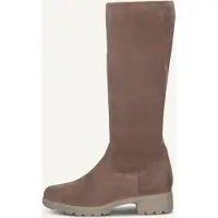 Caprice Damen Langschaftstiefel aus Textil in Weite H 9-25536-47, Größe:38.5 EU, Farbe:Beige
