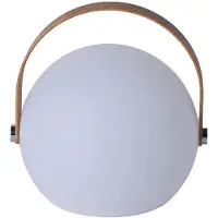Alpinaluz ONA 20 LED Tischlampe Akku RGBW 5W D20 cm, tragbare Kugellampe IP65 mit Fernbedienung USB-C für Garten Terrasse Balkon