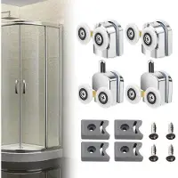 OEM 23mm Duschschwelle-Wielensatz - Reserve-Räder für Duscharm. - Duschschwelle-Roller - Räder für Duscharm. - Führungsräder für Schubkarre - Schubkarre-Rollen - 2 obere, 2 untere Räder.
