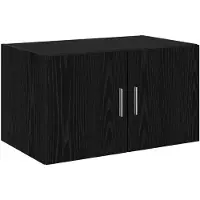 vidaXL Lagerschrank mit Regalen Schwarze Eiche 70 x 42,5 x 225 cm