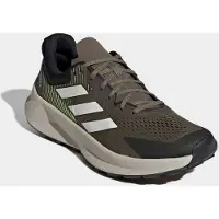 Adidas Trailrunningschuh TERREX "SOULSTRIDE FLOW", Herren, Gr. 46, braun (olive strata, sanftes weiß, shadow olive), Synthetik, Textil, Schuhe Trailrunningschuh