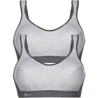 Anita Sport-BH "Sport BH extreme control", Damen, Gr. 85, Cup G, grau (erdgrau erdgrau), Stoff, Obermaterial: 76% Polyester PES. 19% Polyamid PA. 5% Elasthan EL., BHs Sport-BH