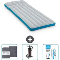 Intex Campingmatte – Französisches Bett – 72 x 189 x 20 cm – Blau – im Lieferumfang enthalten Spannbettuch - Pumpe en Reperaturset