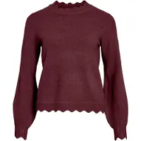 Vila Vinikolina Stehkragen Strickpullover