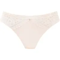 s.Oliver String "Milene", Damen, Gr. 40/42, rosa (rosé), Microtouch, Obermaterial: 88% Polyamid, 12% Elasthan, Unterhosen String, mit graphischen, dezent transparenten Spitzeneinsätzen