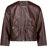 Betty Barclay Jackenblazer "Blazer-Jacke mit aufgesetzten Taschen", Damen, Gr. 38, braun (muskat), Obermaterial: 50% Polyurethan PU. 50% Polyester PES., Blazer Jackenblazer