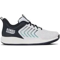 K-Swiss KSwiss Padelschuhe Ultrashot Light weiss/carbongrau/blau Herren