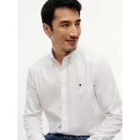 Tommy Hilfiger Langarmhemd "FLEX DOBBY SLIM FIT" Slim Fit Dobby Structure