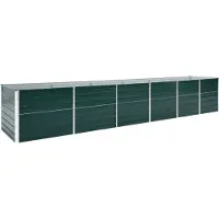 Syfax Garten-Hochbeet Verzinkter Stahl 480x80x77 cm Grün