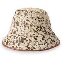 Ralph Lauren für Damen. 455P18123001 Fischerhut aus beigem Kalbshaar (OSFA), Braun, Lässig, Leder
