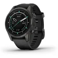 Garmin epix Pro (2. Generation), Saphirglas, 42 mm,Gehäuse aus DLC-beschichtetem Titan in Carbon Gray mit schwarzem Armband