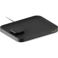 TwelveSouth , Qi2 Kabelloses Ladegerät 25W Valet Large mit USB-C Port und Ablagefach, Schwarz