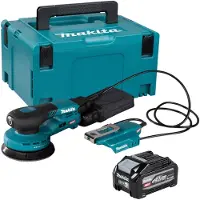 Makita BO 003 CGU101 Akku Exzenterschleifer 40 V max. 125 mm 3,0 mm Hub Brushless + 1x Akku 4,0 Ah + Makpac - ohne Ladegerät