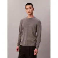 Calvin Klein Strickpullover "LS 100% MERINO CREW 14GG" Mit Rundhalsausschnitt, regular fit