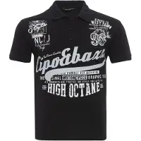 Cipo & Baxx T-Shirt "CT794", Herren, Gr. XL, schwarz, Obermaterial: 95% Baumwolle CO. 5% Elasthan EL., regular fit, Shirts T-Shirt, Markanten Schriftzüge