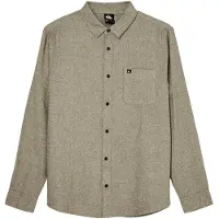 Quiksilver Langarmhemd "Motherfly Heather", Herren, Gr. XL, grau (grape leaf heather), Obermaterial: 100% Baumwolle., Hemden Langarmhemd