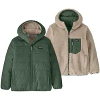 Patagonia - Boy's Reversible Ready Freddy Hoody - Winterjacke Gr XS oliv