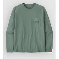 Patagonia - L/S MW '95 Oval Logo Pocket Tee - Longsleeve Gr L grün
