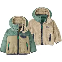 Patagonia - Baby Reversible Tribbles Hoody - Winterjacke Gr 3 Years beige