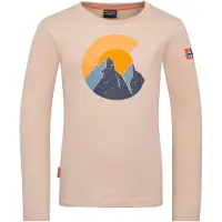 TROLLKIDS - Kid's Halsafjord Longsleeve - Longsleeve Gr 128 beige