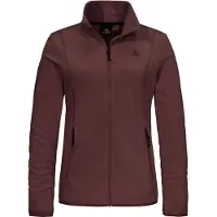 Schöffel Fleecejacke SCHÖFFEL "Fleece Jk Style Ash WMS", Damen, Gr. 44, braun (3765, lila), Oberstoff: 100% Polyester, regular fit, hoch geschlossener Ausschnitt, Jacken Fleecejacke