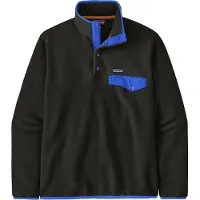 Patagonia Herren Lightweight Synch Snap-T Pullover Black w/P6 Blue L