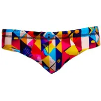 Funky Trunks - Seamed Briefs - Badehose Gr S bunt