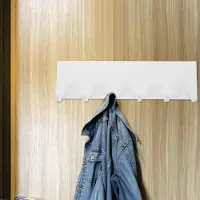Markenlos Organizer mit kräftigen Magnethaken und magnetischer Hakenleiste aus rostbeständig beschichtetem Kohlenstoffstahl für Bad und Wohnbereich, zur einfachen Montage ohne Bohren